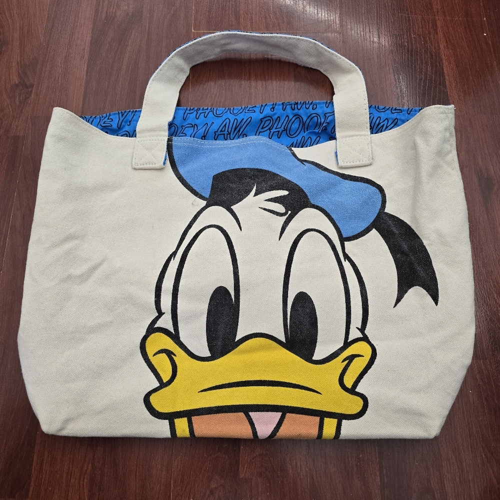 Disney Donald Duck Canvas Tote Bag